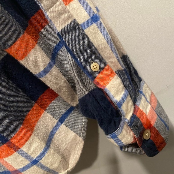 Abercrombie and Fitch Blue Button Up Long Sleeve Flannel - Picture 7 of 7